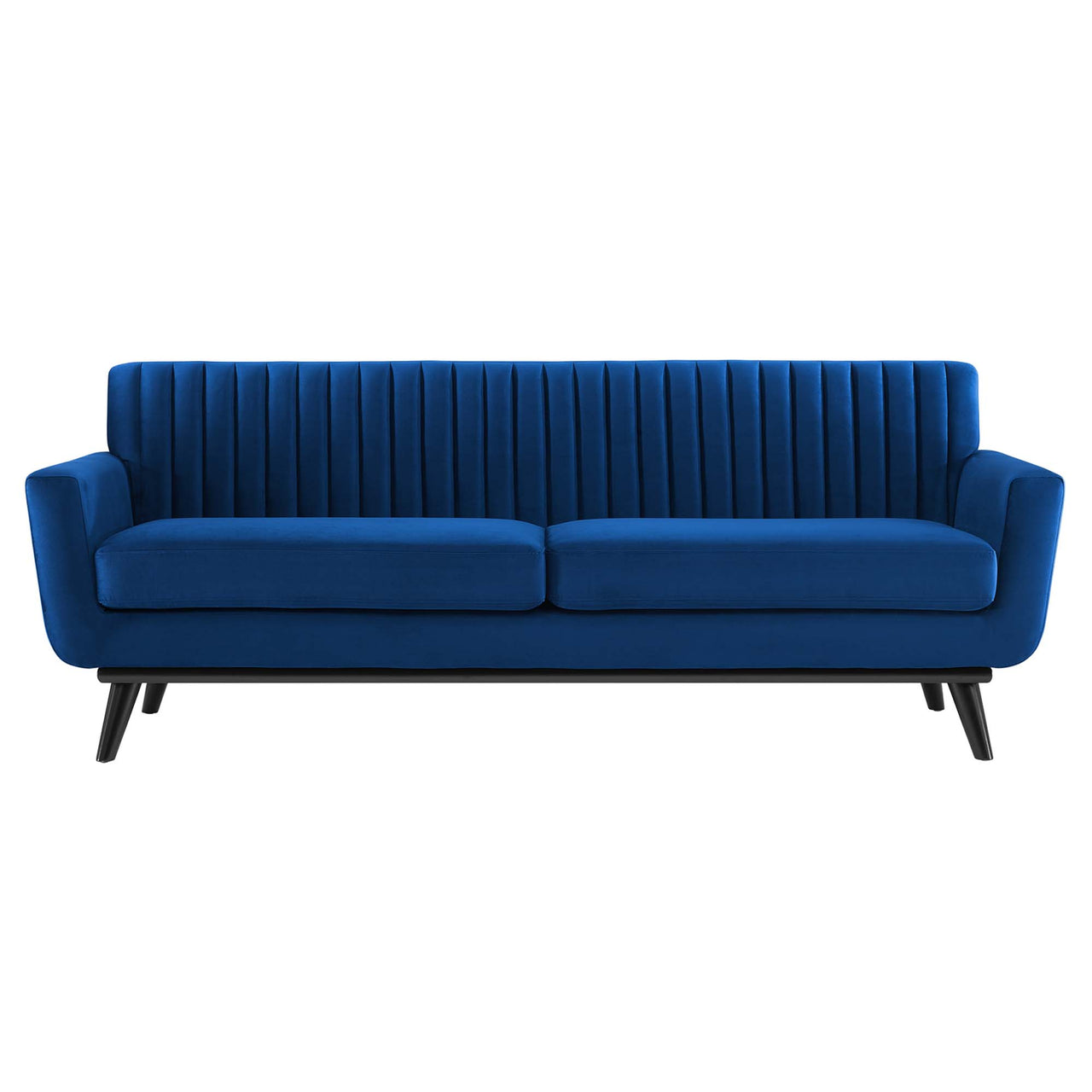 Rendezvous Velvet Sofa, Navy