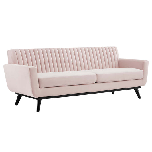 Rendezvous Velvet Sofa, Pink