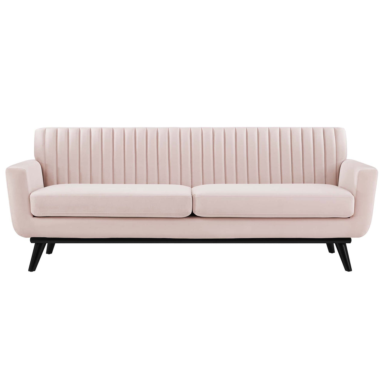 Rendezvous Velvet Sofa, Pink
