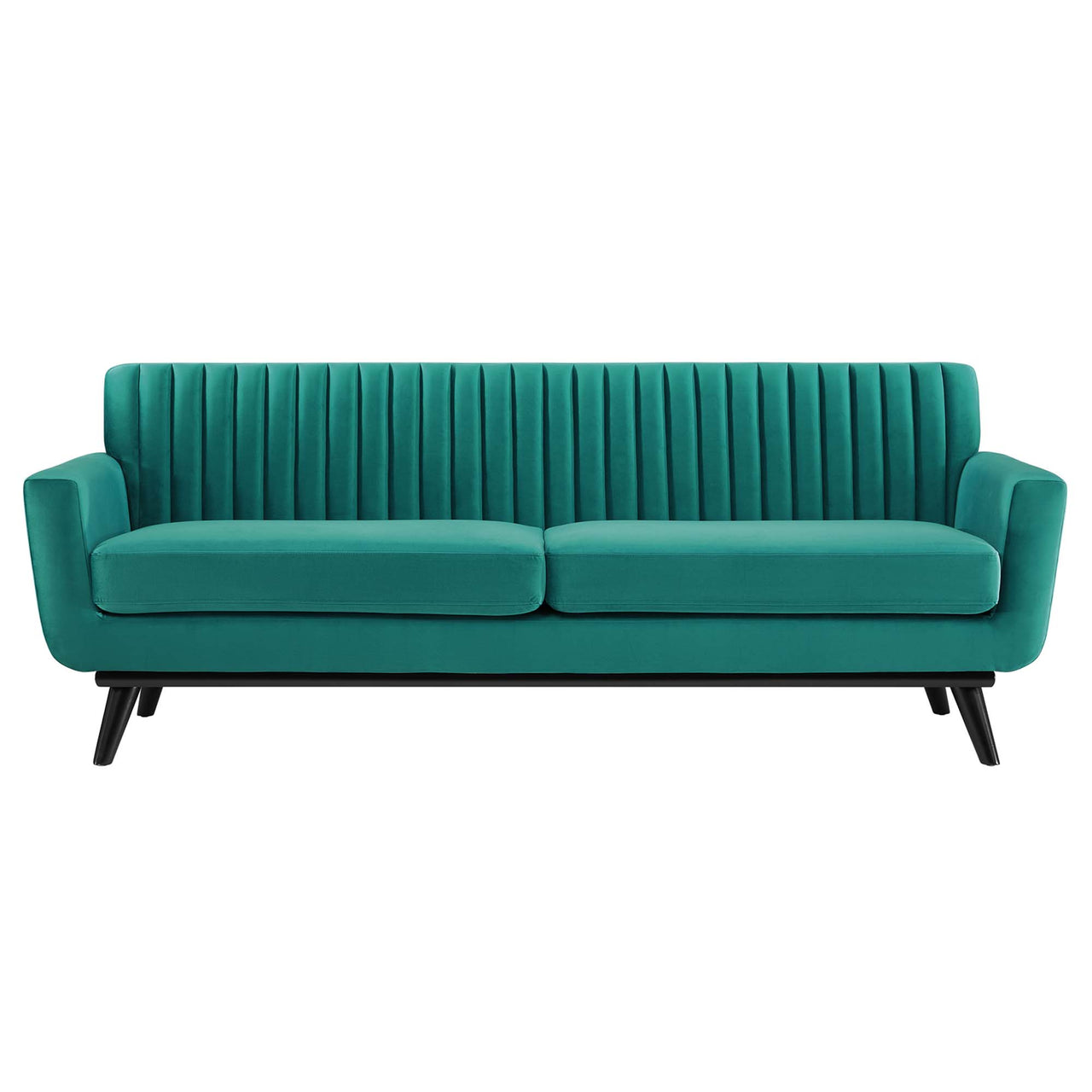 Rendezvous Velvet Sofa, Teal