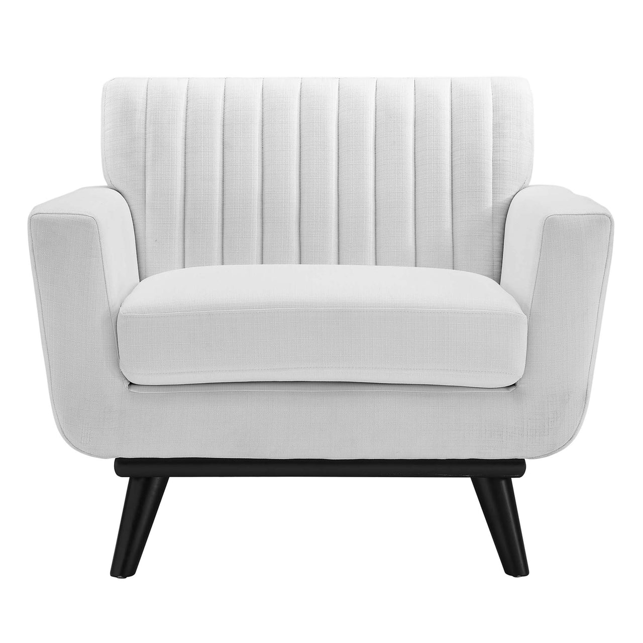 Rendezvous Fabric Armchair, White