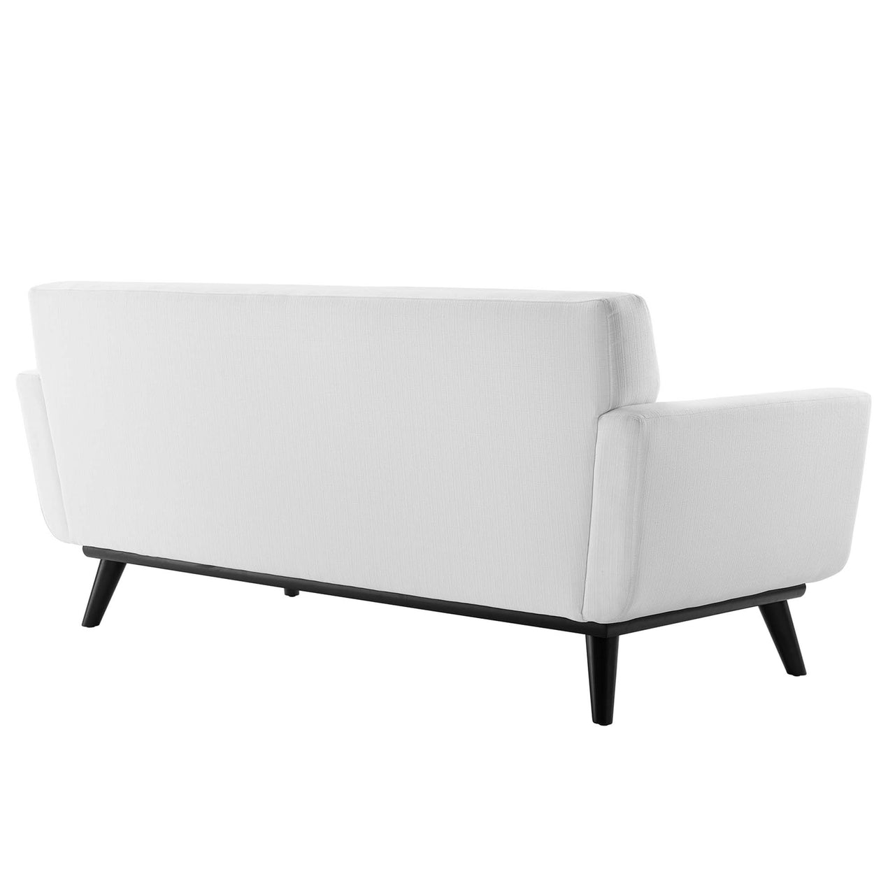 Rendezvous Fabric Loveseat, White