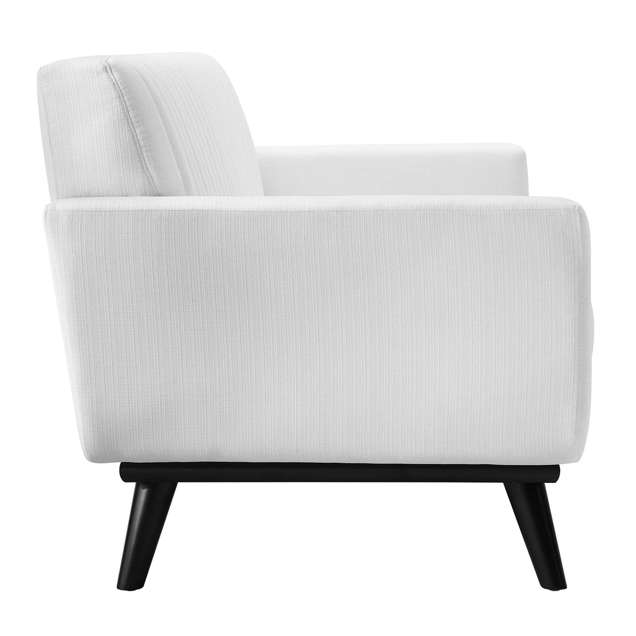 Rendezvous Fabric Loveseat, White