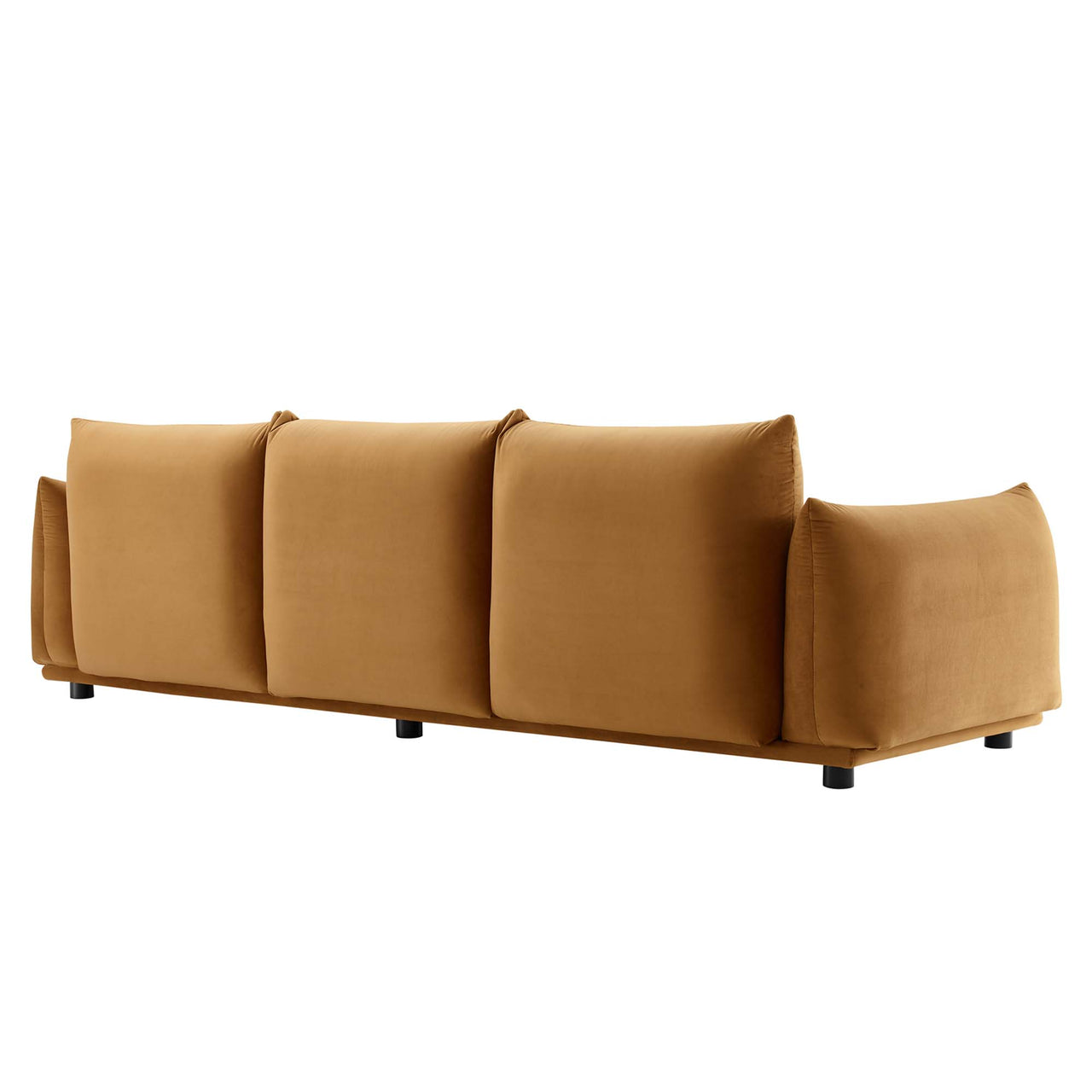 Abundance Velvet Sofa, Cognac