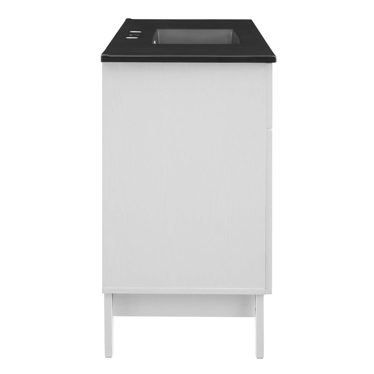 Paradise Vanity Unit, Extra Large, White & Black