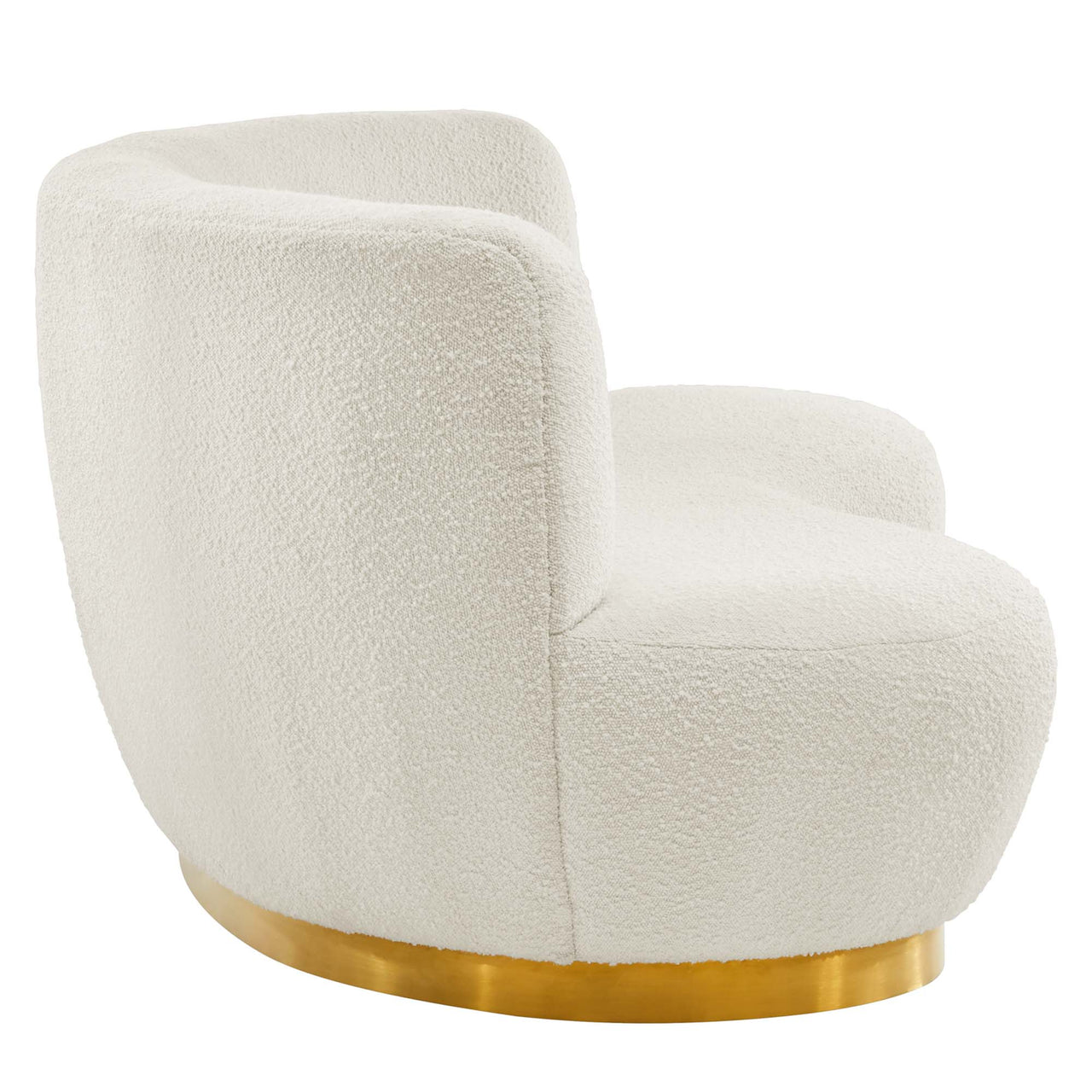Verise Boucle Sofa, Gold & Ivory
