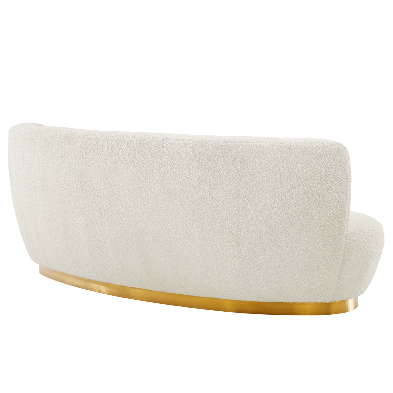 Verise Boucle Sofa, Gold & Ivory