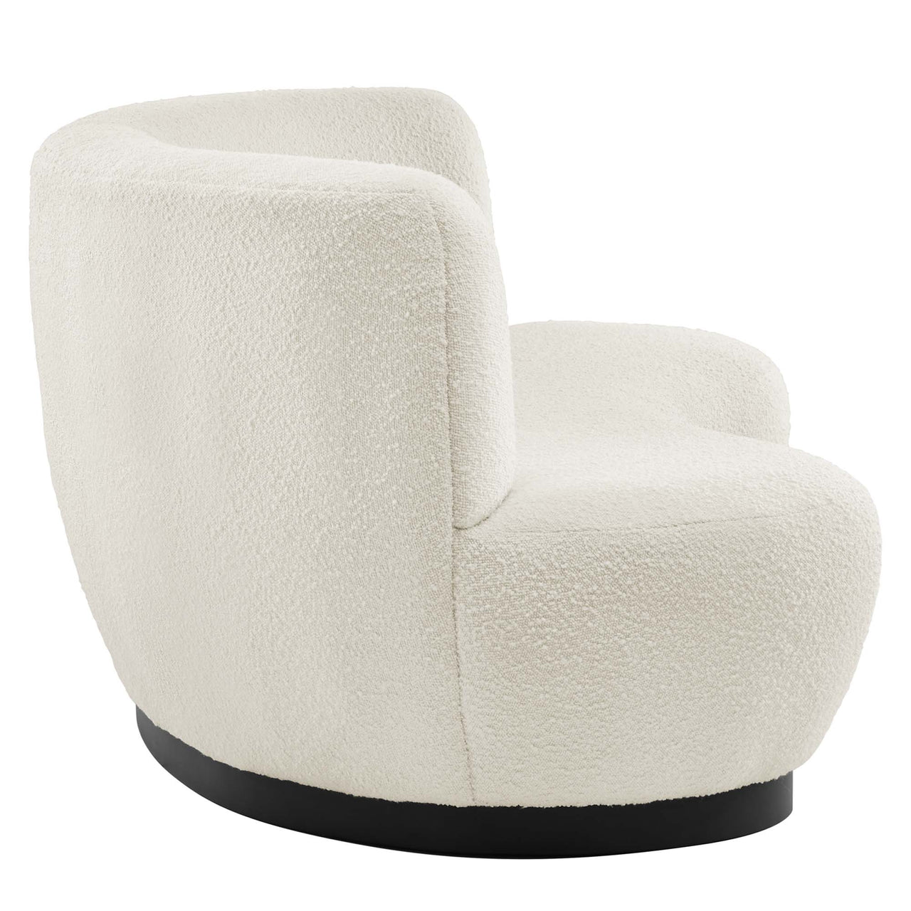Verise Boucle Sofa, Black & Ivory