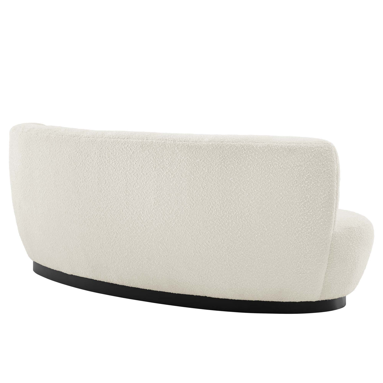 Verise Boucle Sofa, Black & Ivory