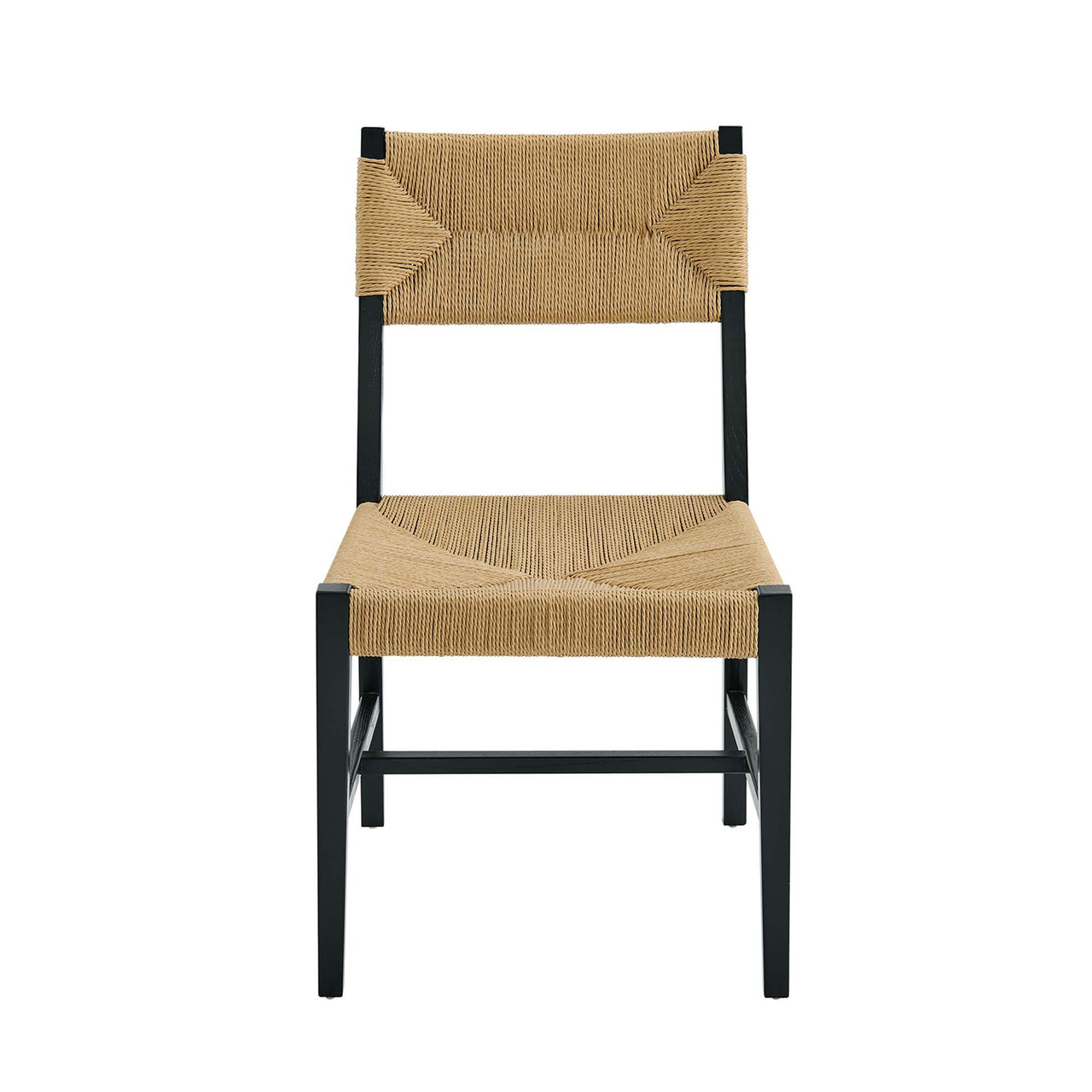 Jodie Dining Chair, Black & Natural Wood