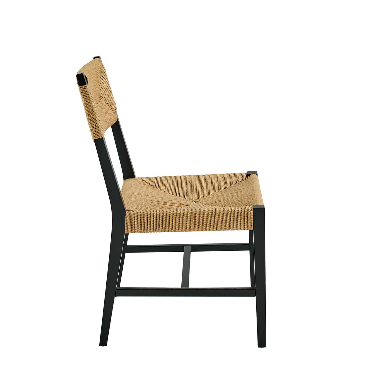 Jodie Dining Chair, Black & Natural Wood