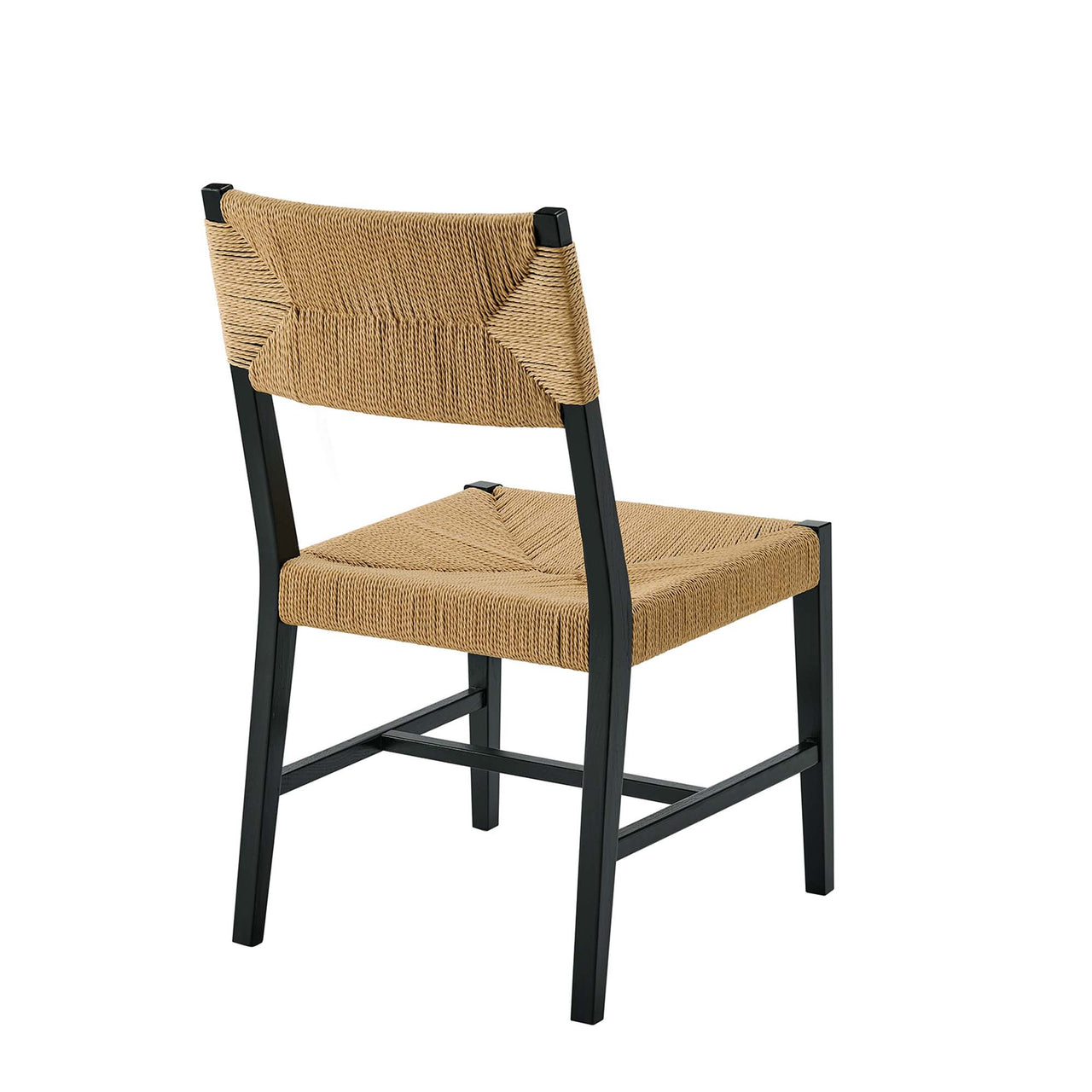 Jodie Dining Chair, Black & Natural Wood