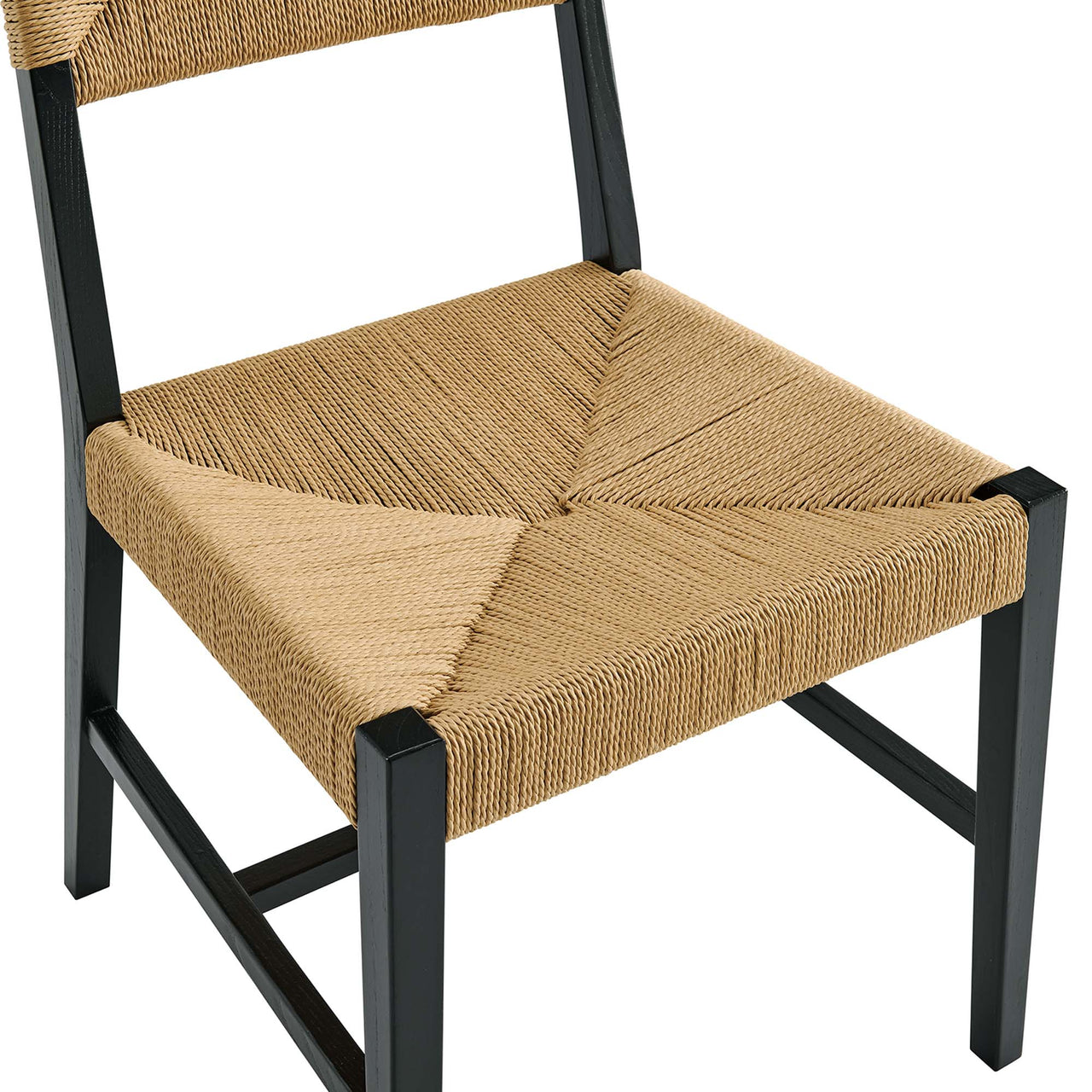 Jodie Dining Chair, Black & Natural Wood