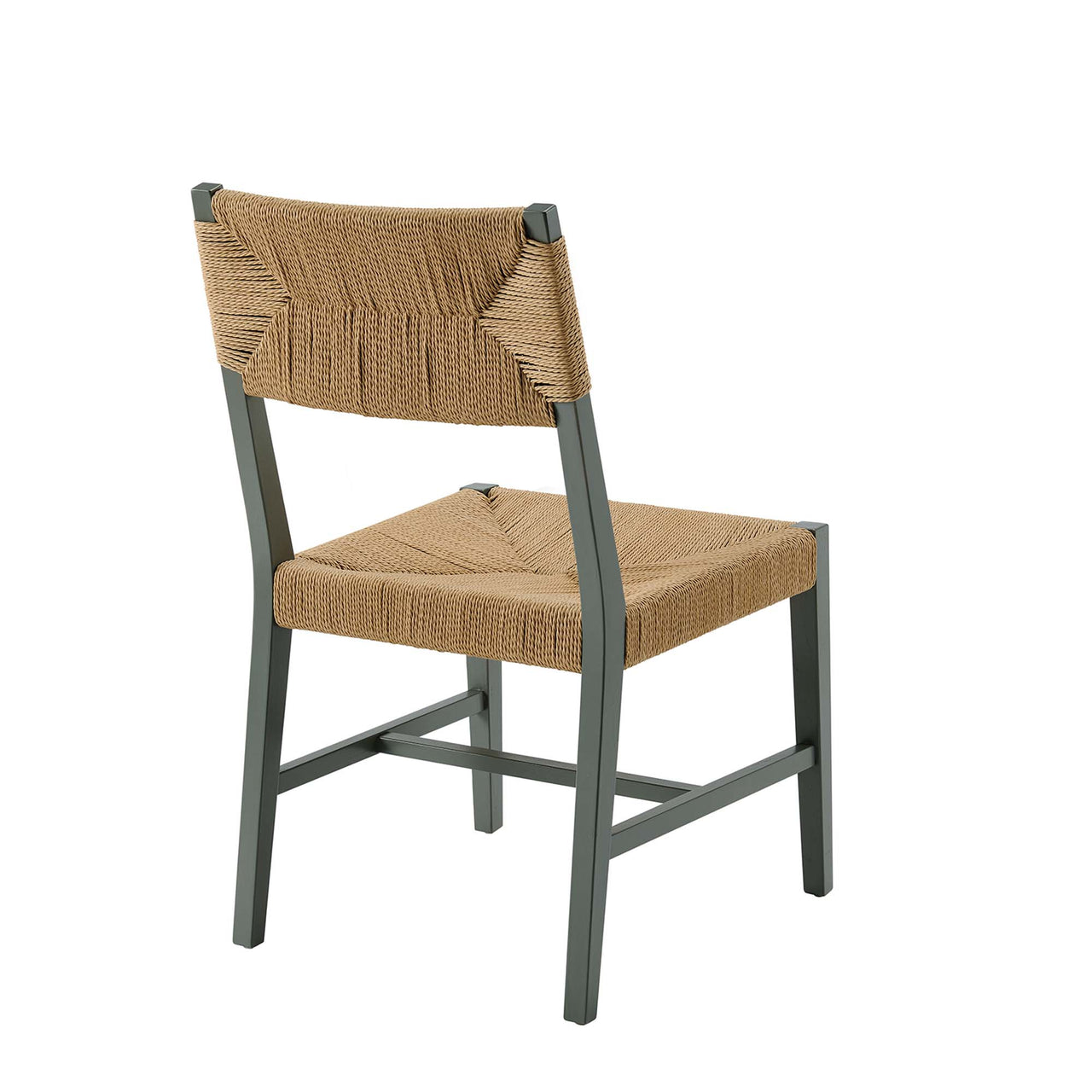 Jodie Dining Chair, Light Gray & Natural Wood
