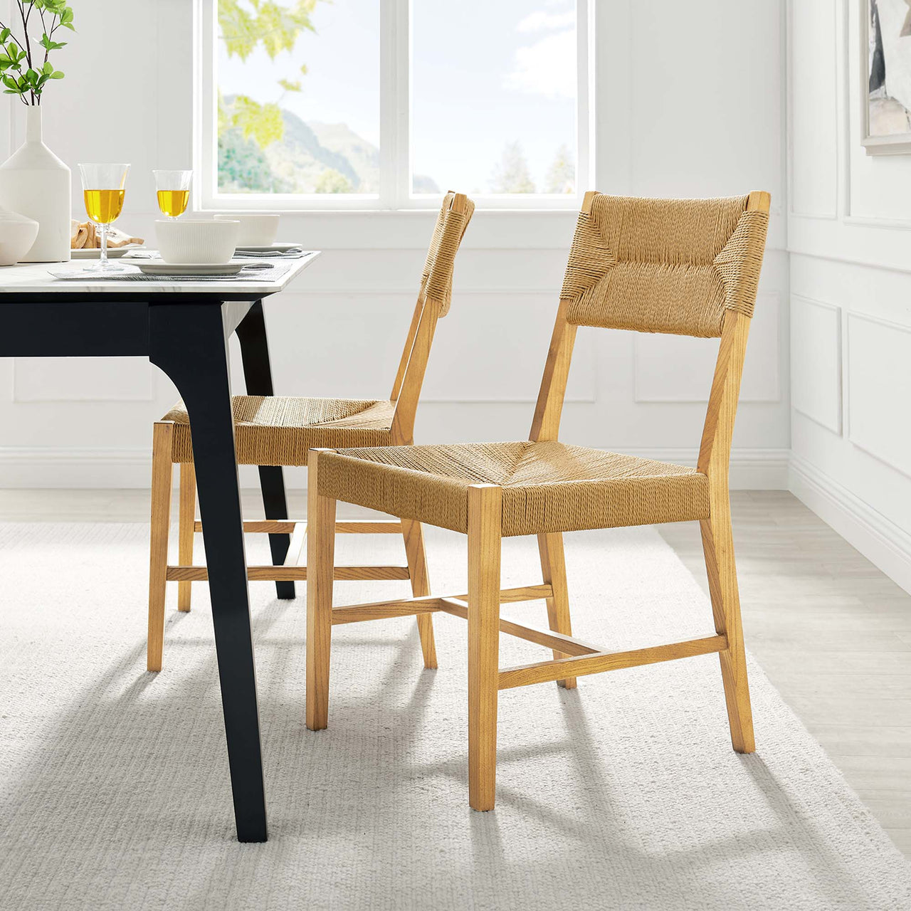 Jodie Dining Chair, Natural Wood
