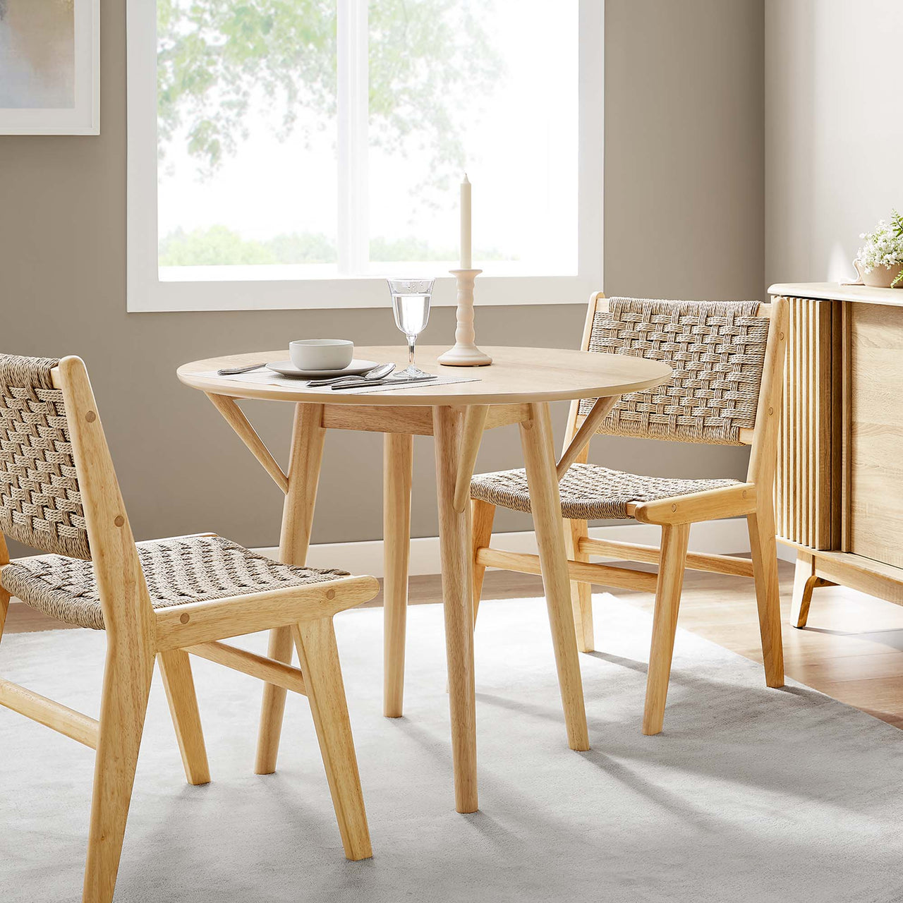 Valmere Round Dining Table, Small, Oak