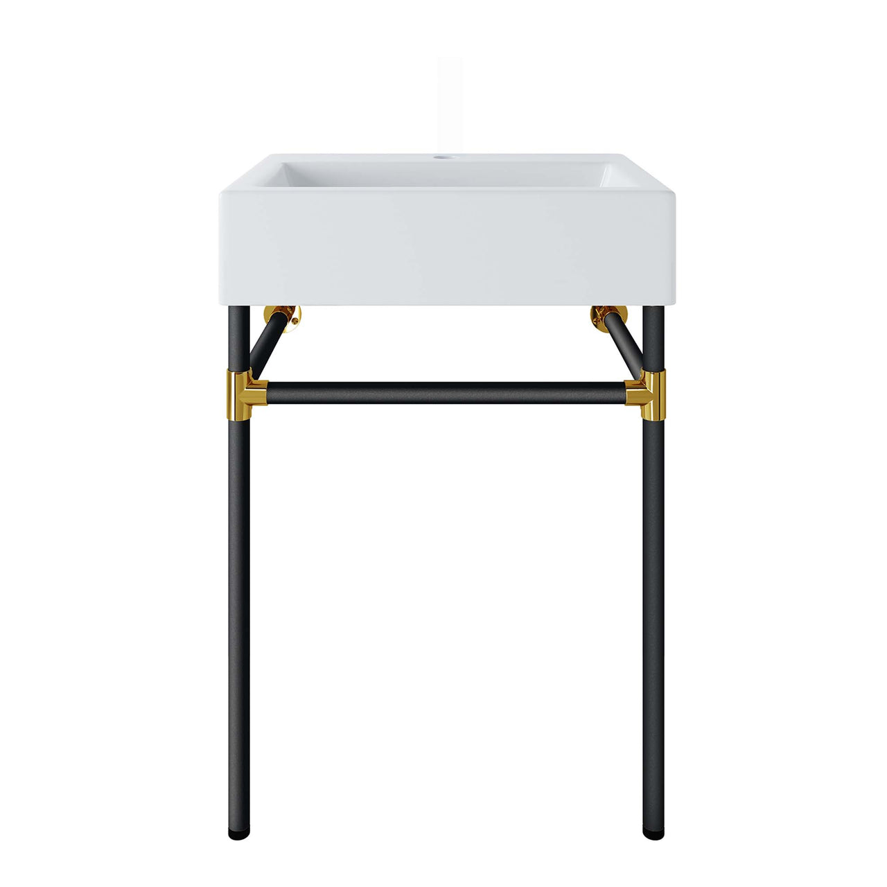 Levi Floating Vanity Unit, Small, Black & White