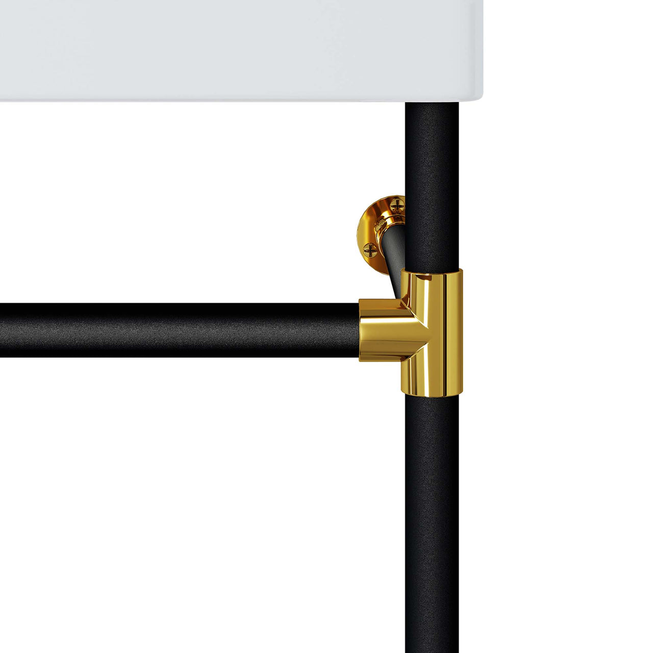 Levi Floating Vanity Unit, Small, Black & White