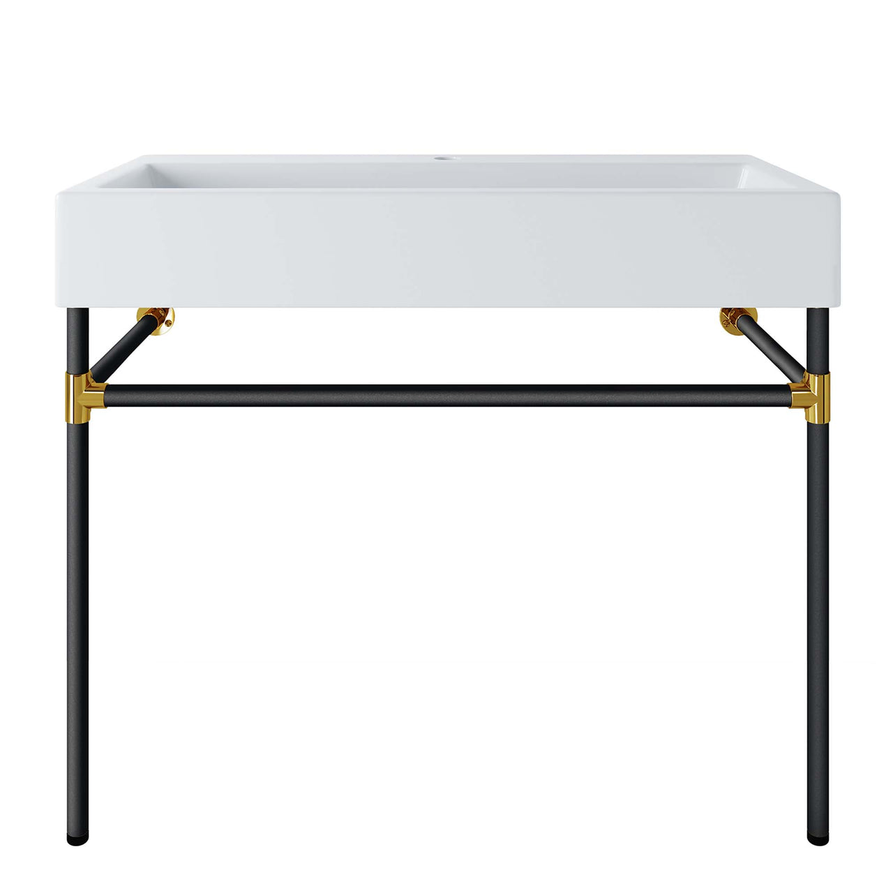 Levi Floating Vanity Unit, Large, Black & White