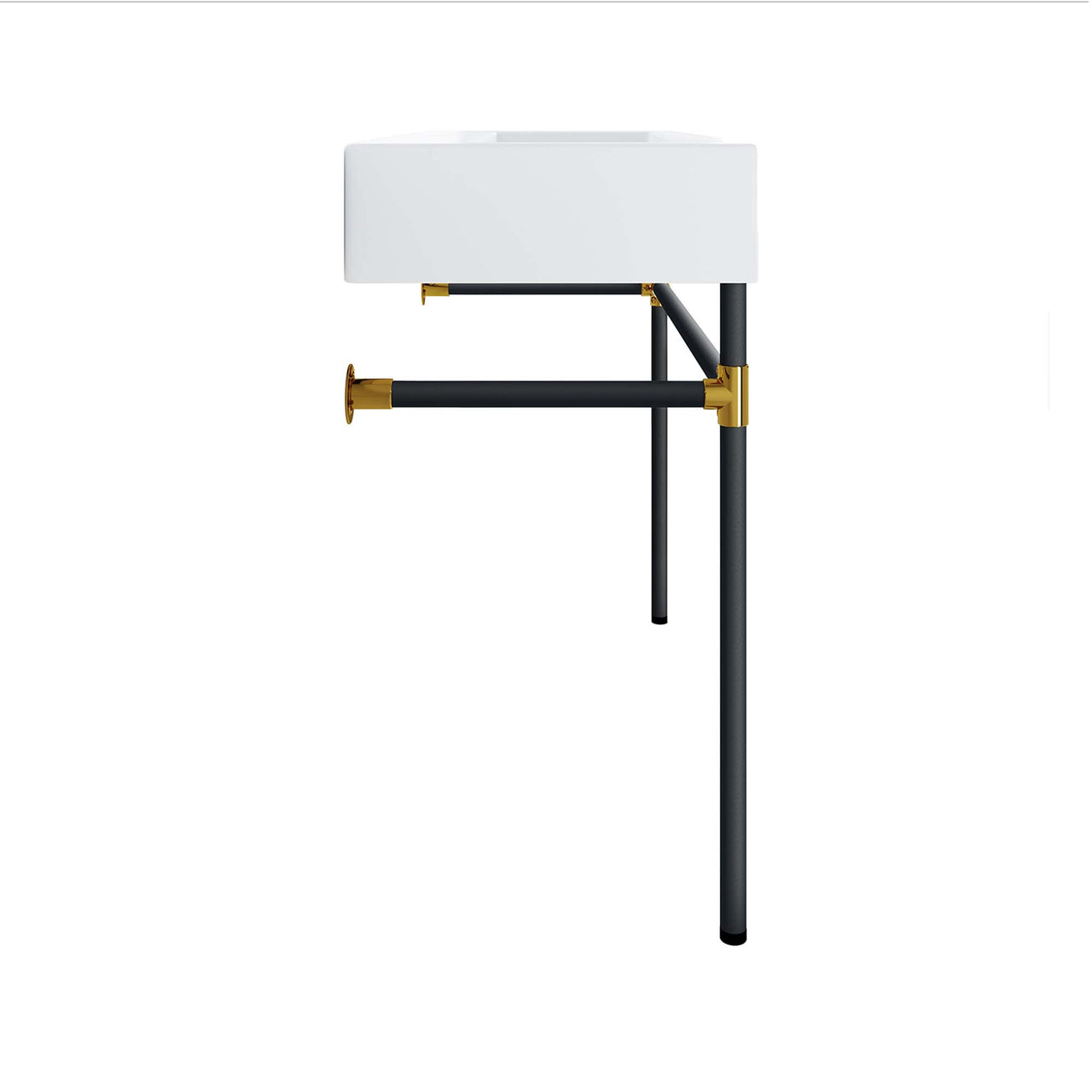 Levi Floating Vanity Unit, Large, Black & White