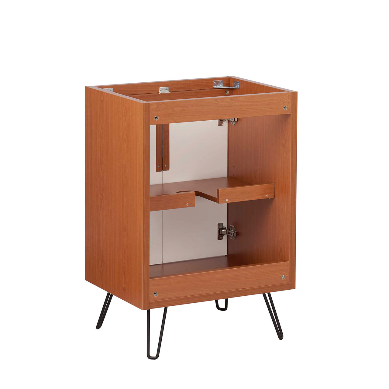 Starfire Vanity Base with Storage, Small, Coral & White