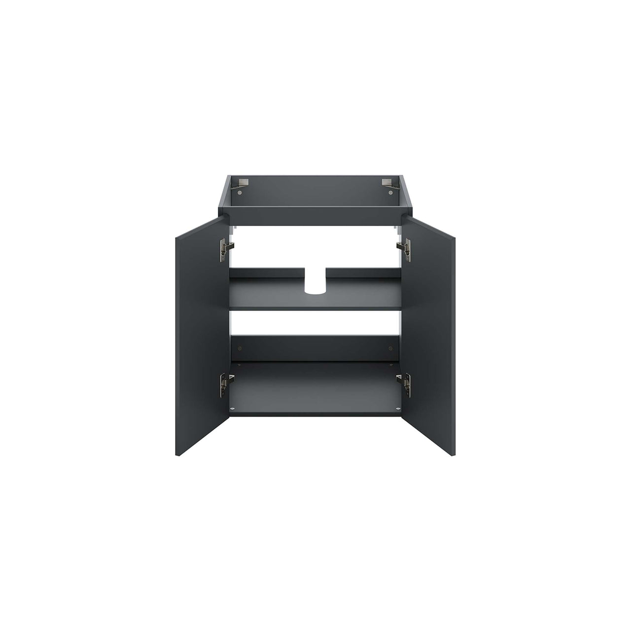 Brittney Floating Vanity Base with Storage, Small, Gray