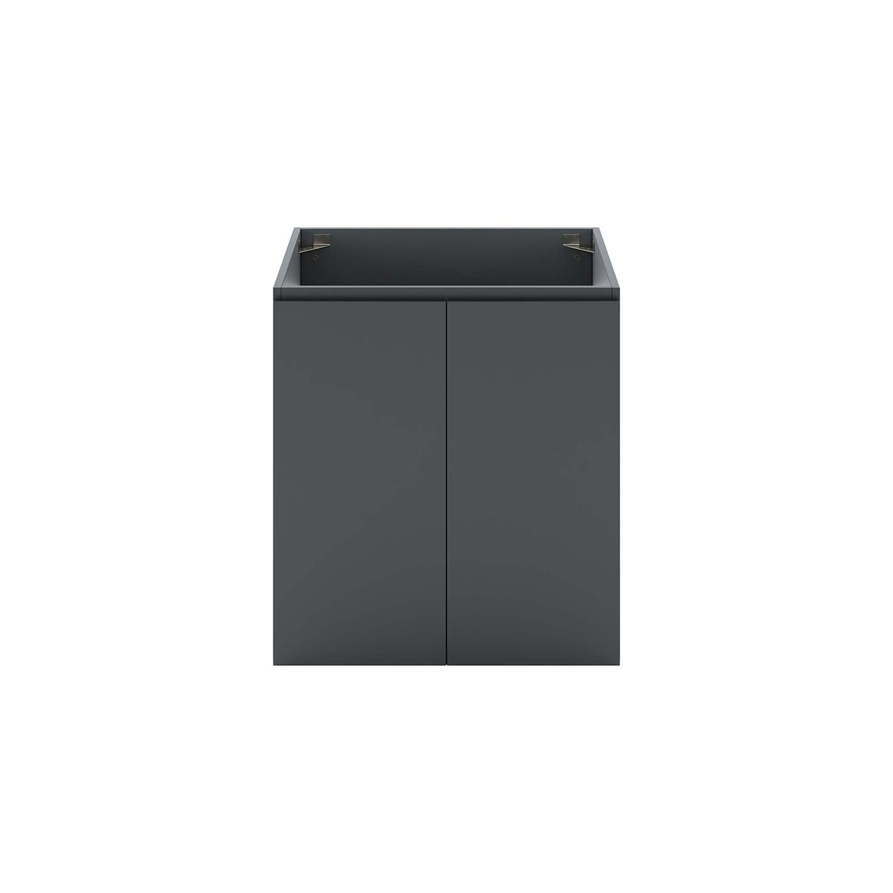 Brittney Floating Vanity Base with Storage, Small, Gray