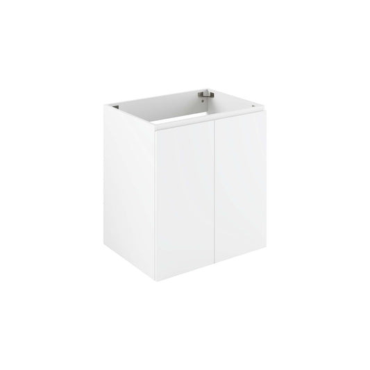 Brittney Floating Vanity Base with Storage, Small, White