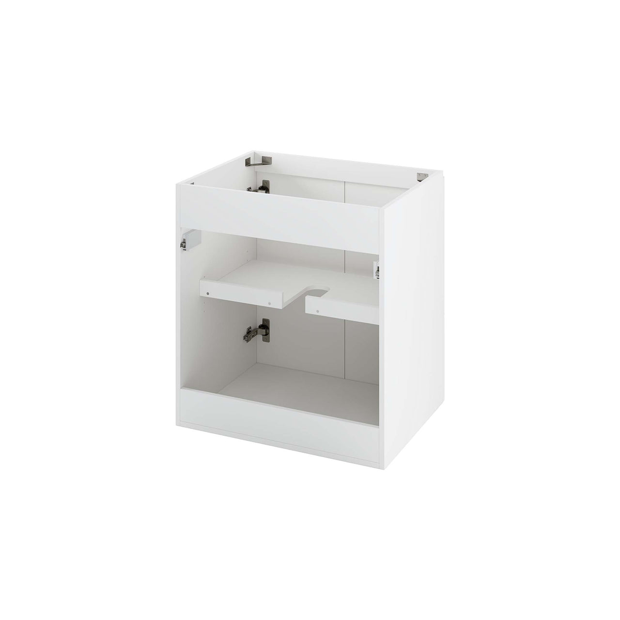 Brittney Floating Vanity Base with Storage, Small, White