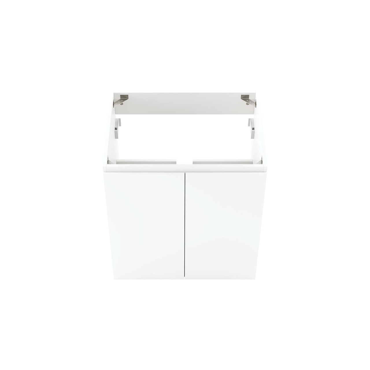 Brittney Floating Vanity Base with Storage, Small, White