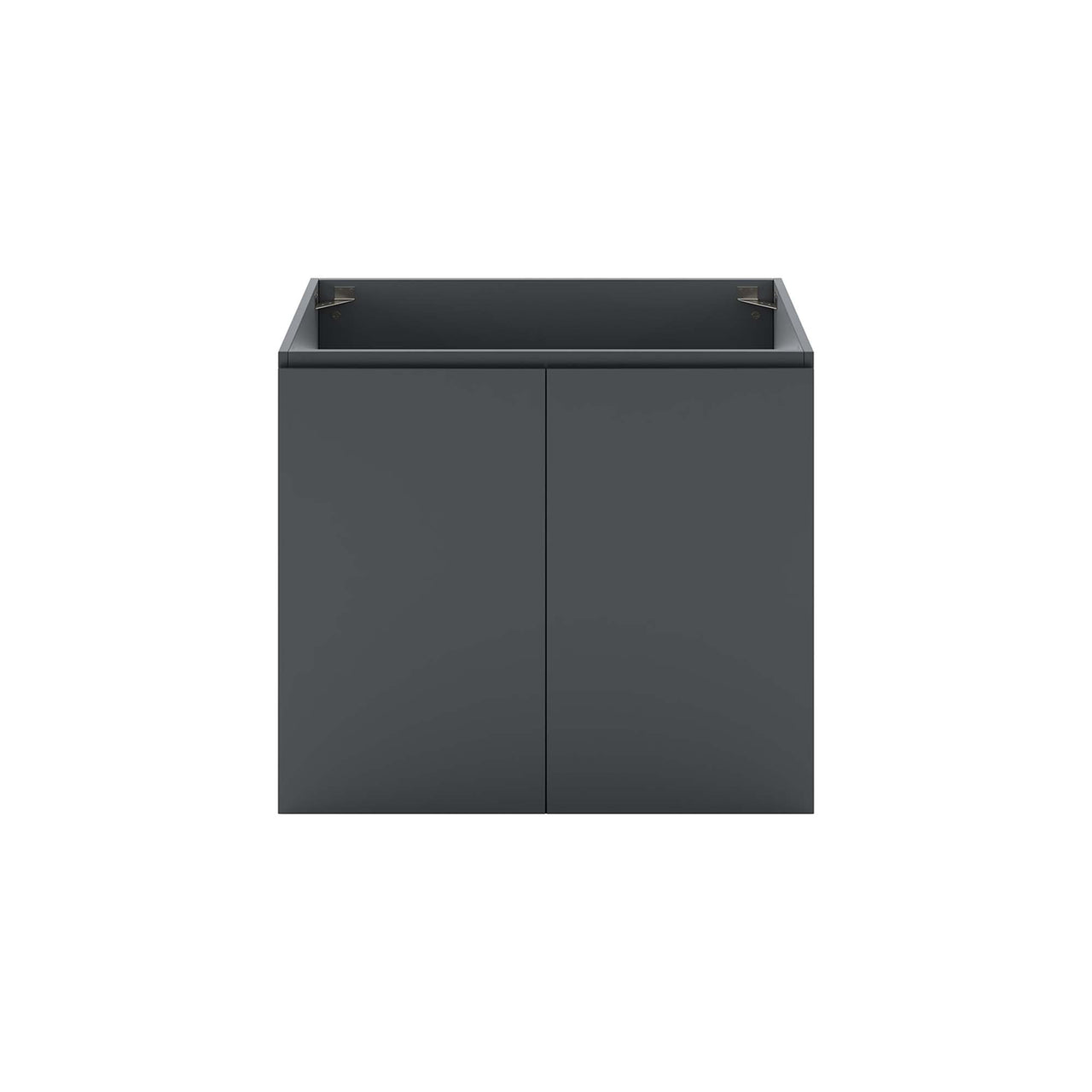 Brittney Floating Vanity Base with Storage, Medium, Gray