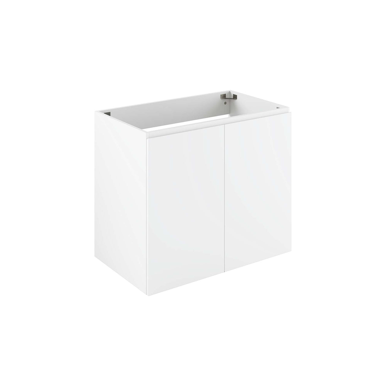 Brittney Floating Vanity Base with Storage, Medium, White
