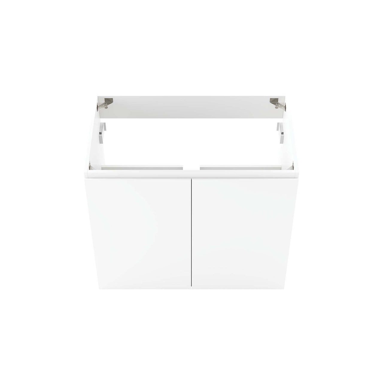 Brittney Floating Vanity Base with Storage, Medium, White