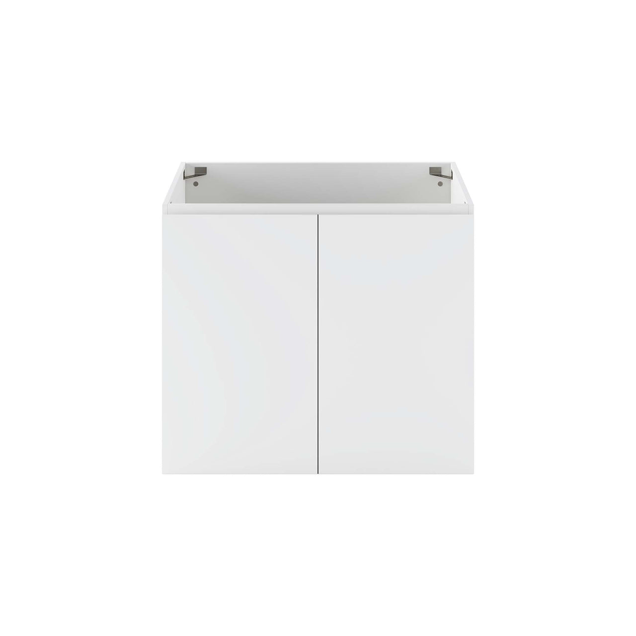 Brittney Floating Vanity Base with Storage, Medium, White