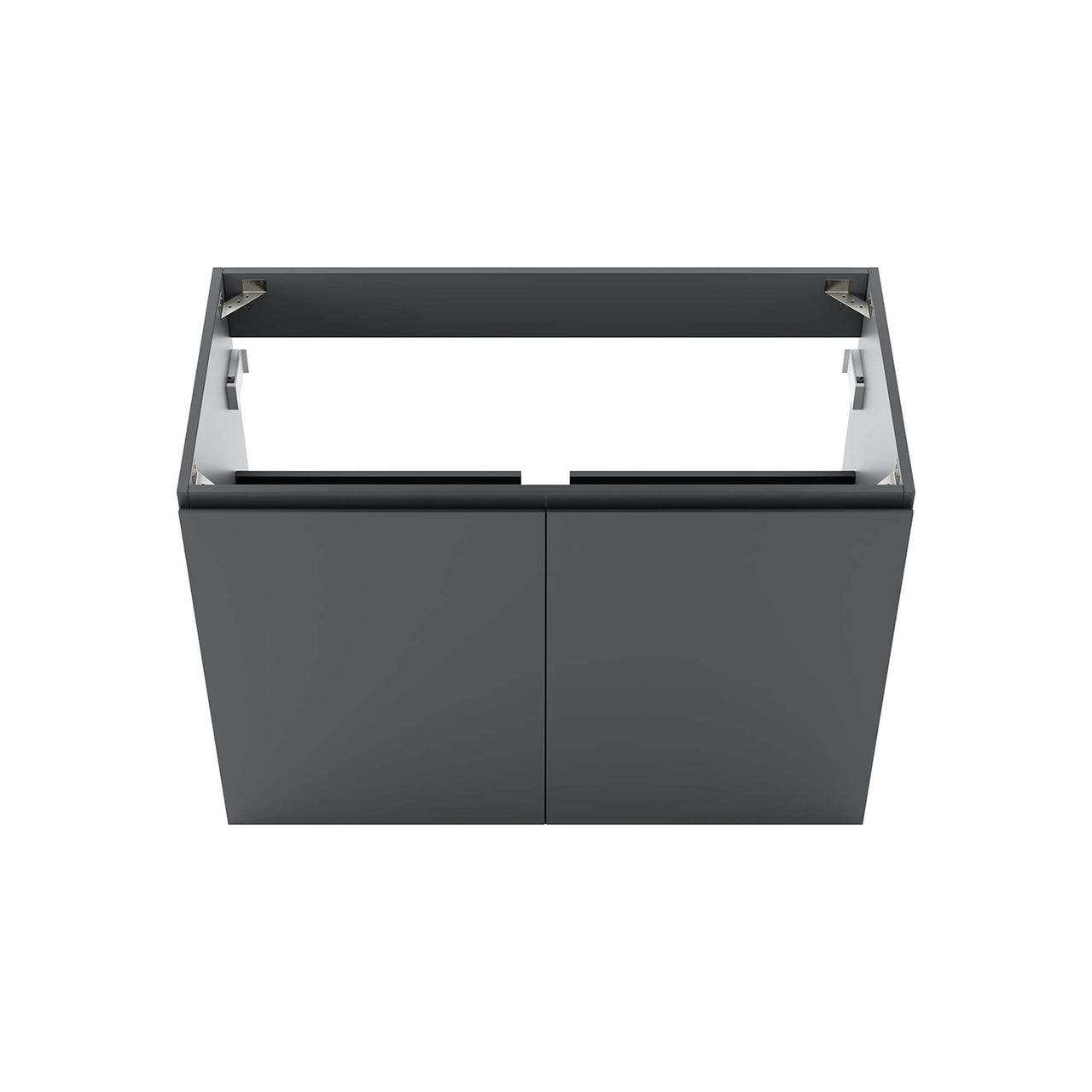 Brittney Floating Vanity Base with Storage, Large, Gray