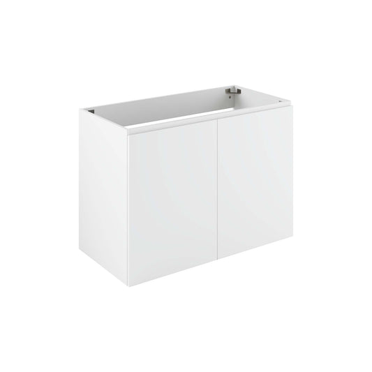Brittney Floating Vanity Base with Storage, Large, White