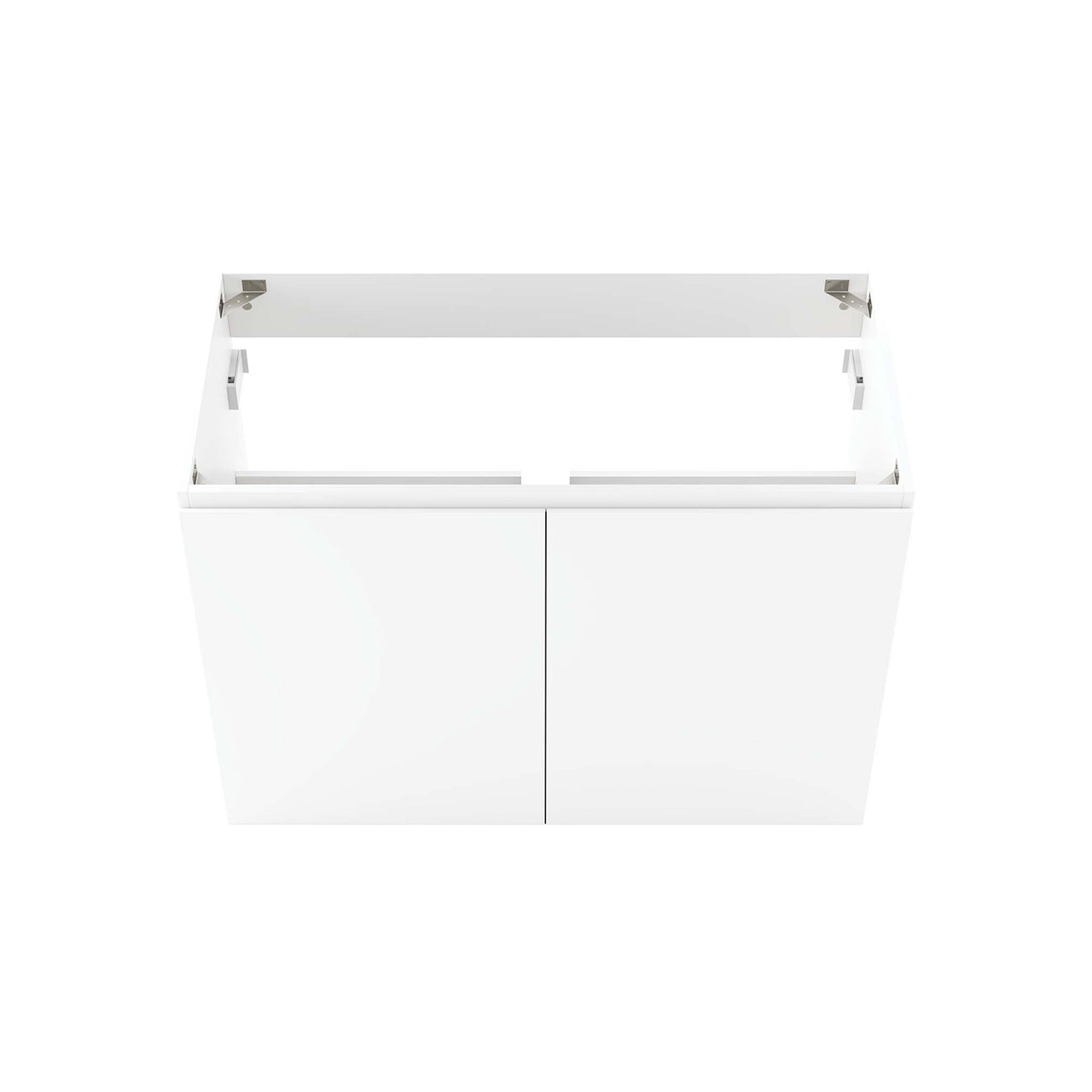 Brittney Floating Vanity Base with Storage, Large, White