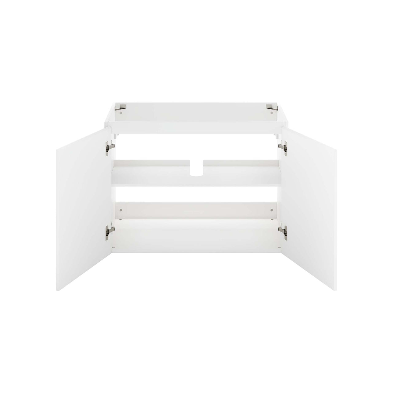 Brittney Floating Vanity Base with Storage, Large, White