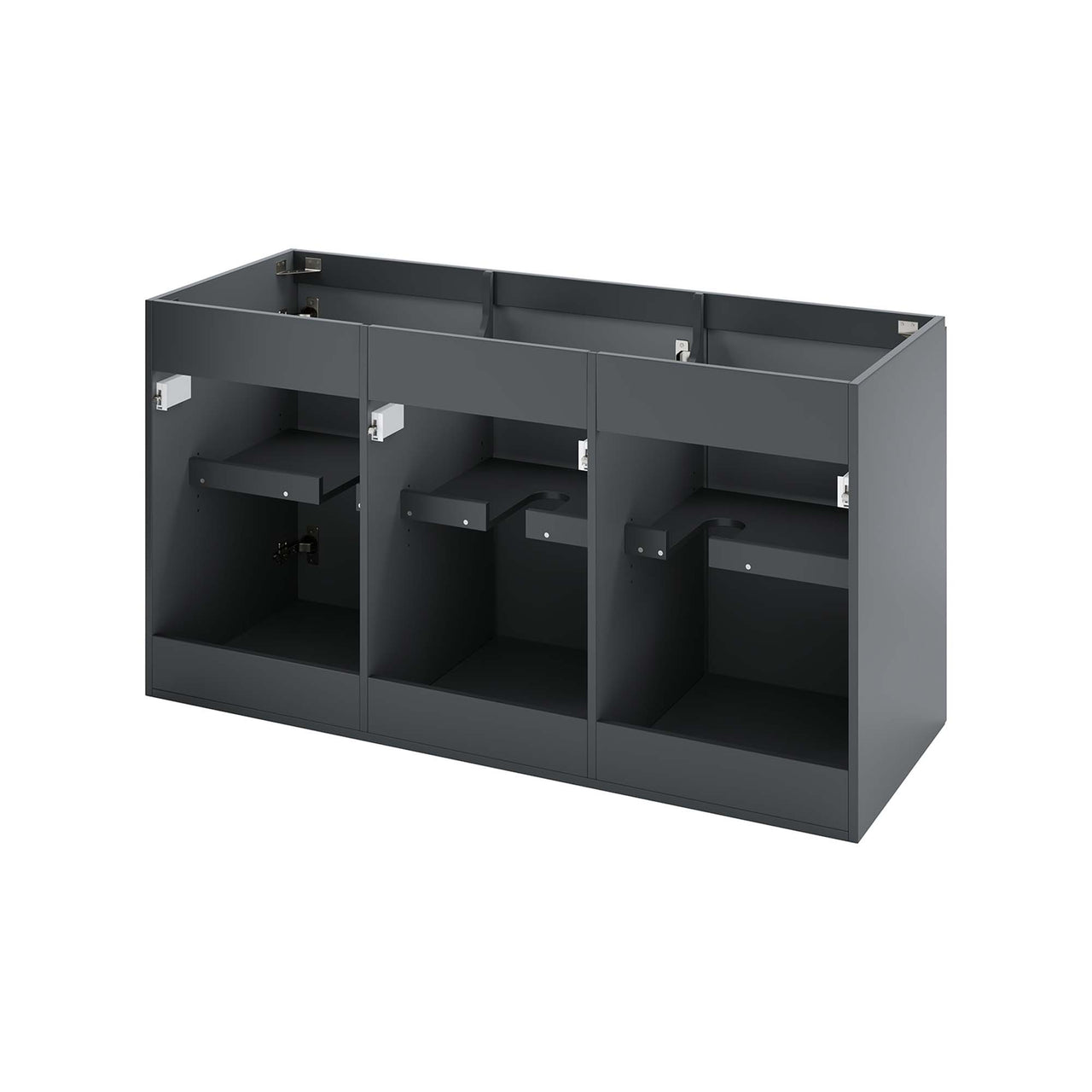 Brittney Floating Vanity Base with Storage, Extra Large, Gray