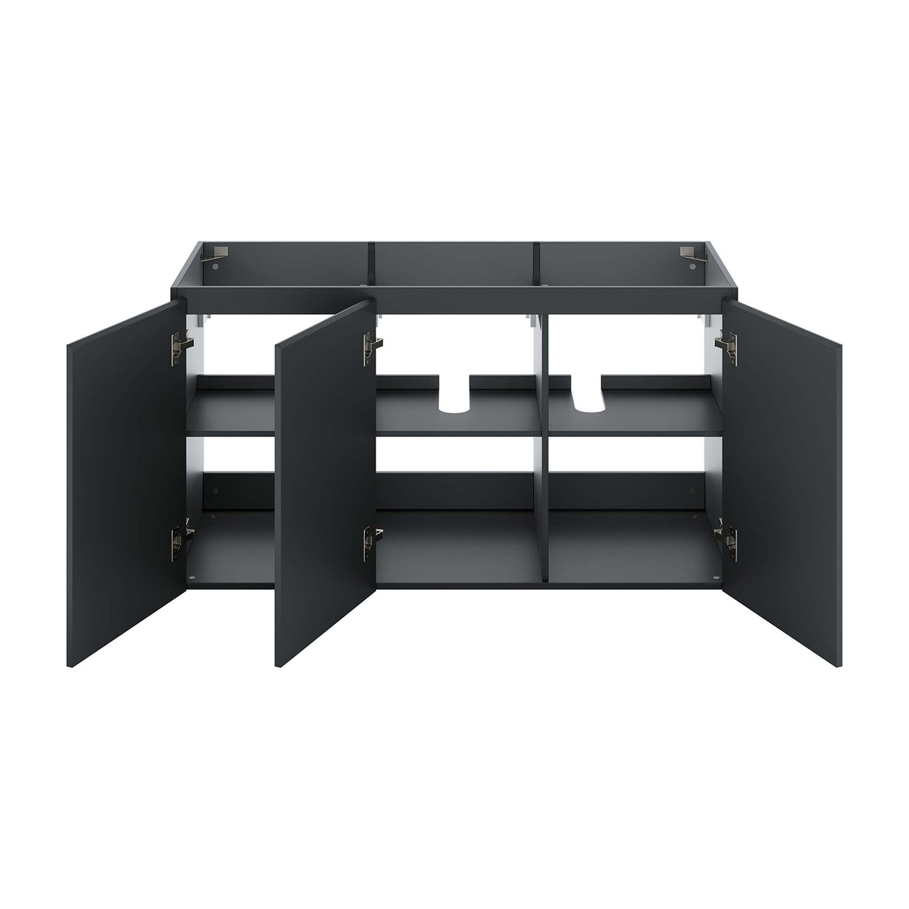 Brittney Floating Vanity Base with Storage, Extra Large, Gray