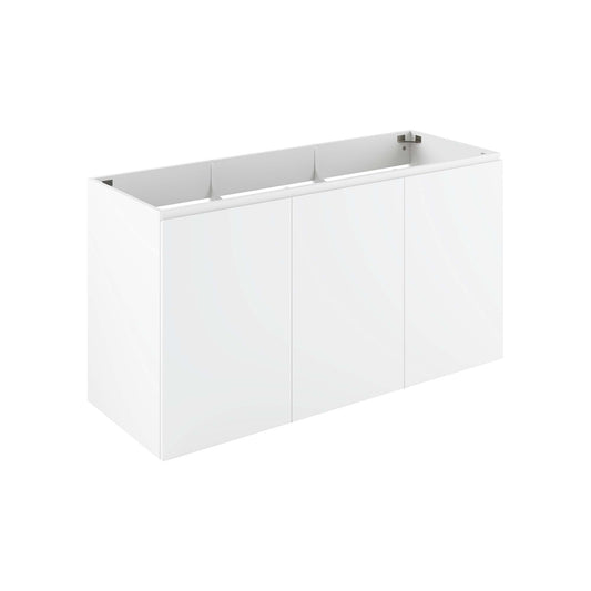 Brittney Floating Vanity Base with Storage, Extra Large, White