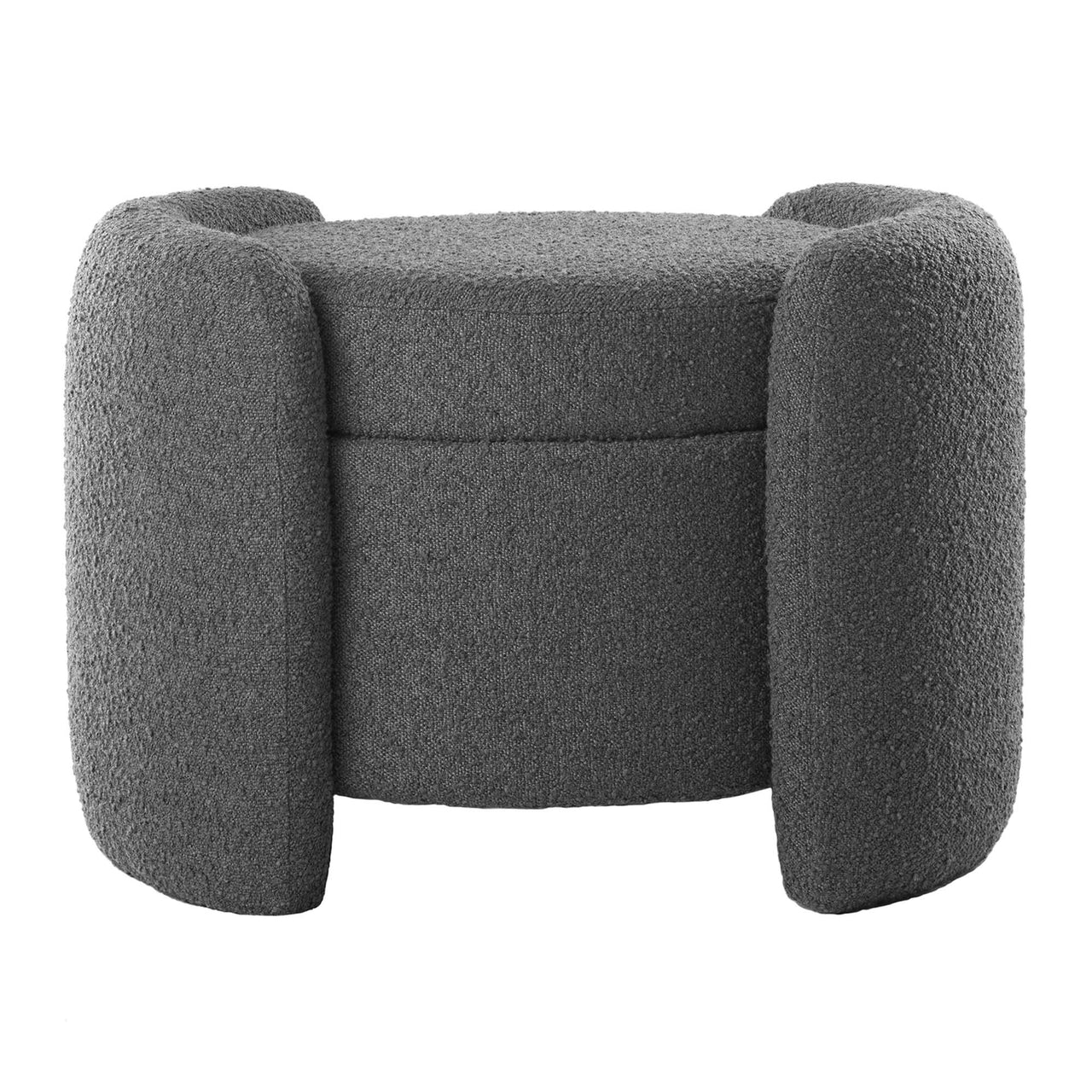 Mitosis Boucle Ottoman, Charcoal