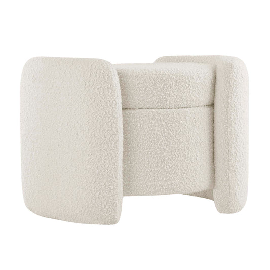 Mitosis Boucle Ottoman, Ivory