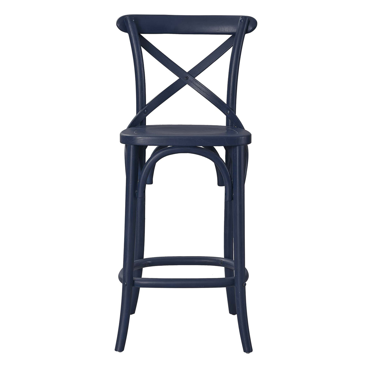 Countryside-Chic Counter Stool, Dark Blue