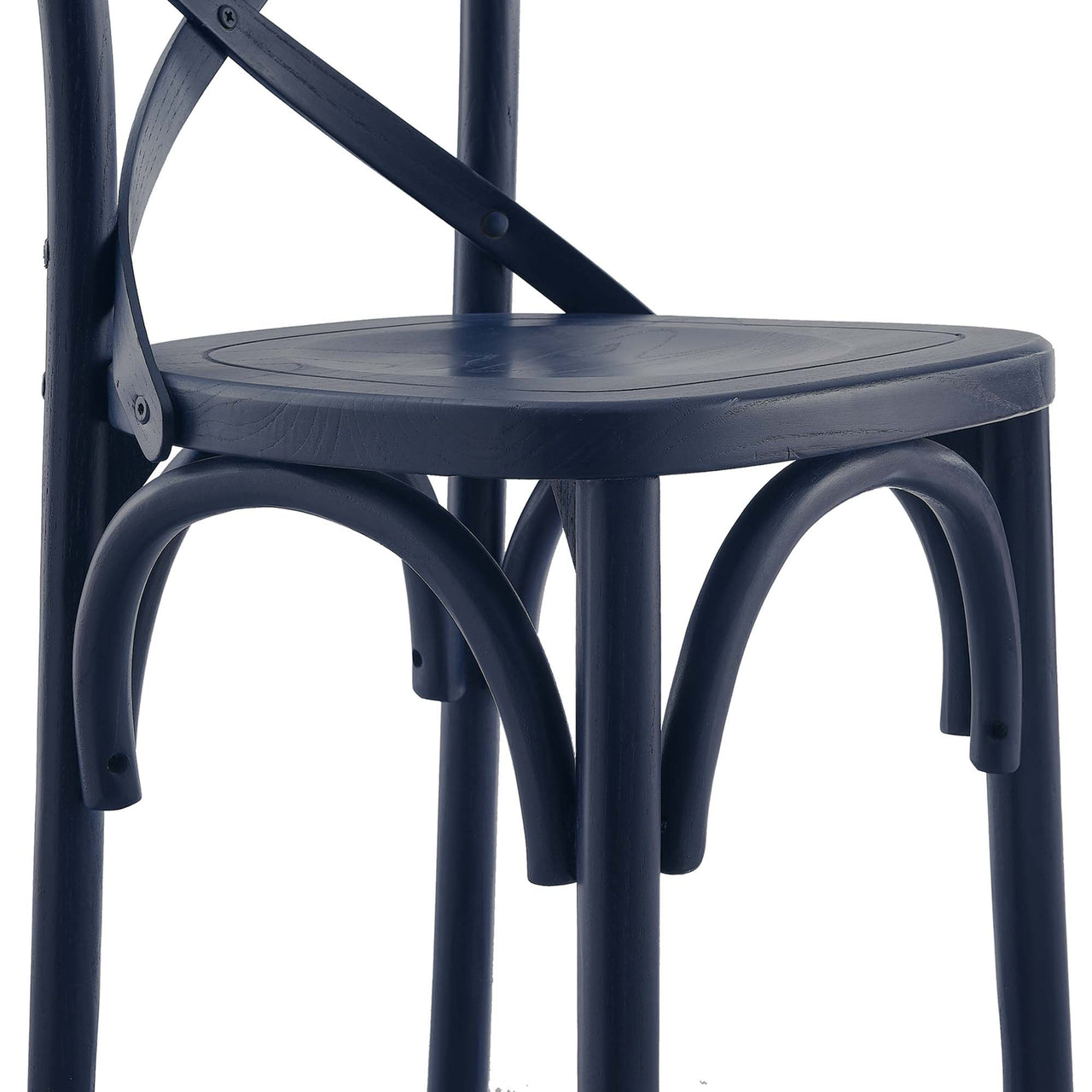 Countryside-Chic Counter Stool, Dark Blue