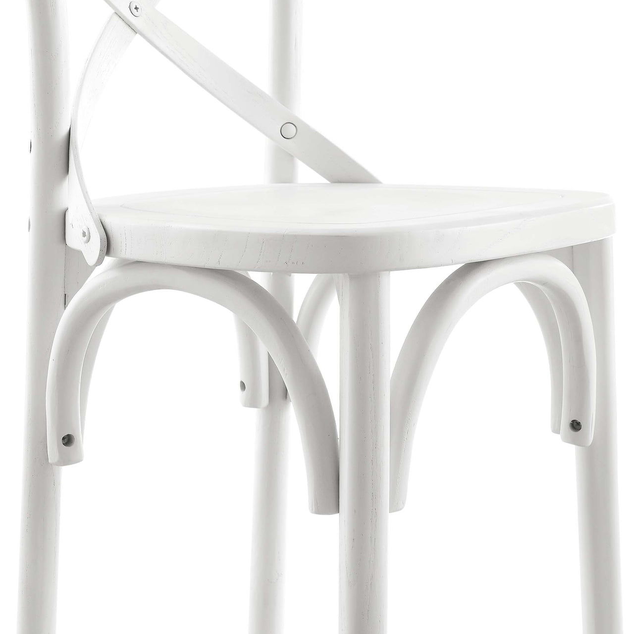 Countryside-Chic Counter Stool, White
