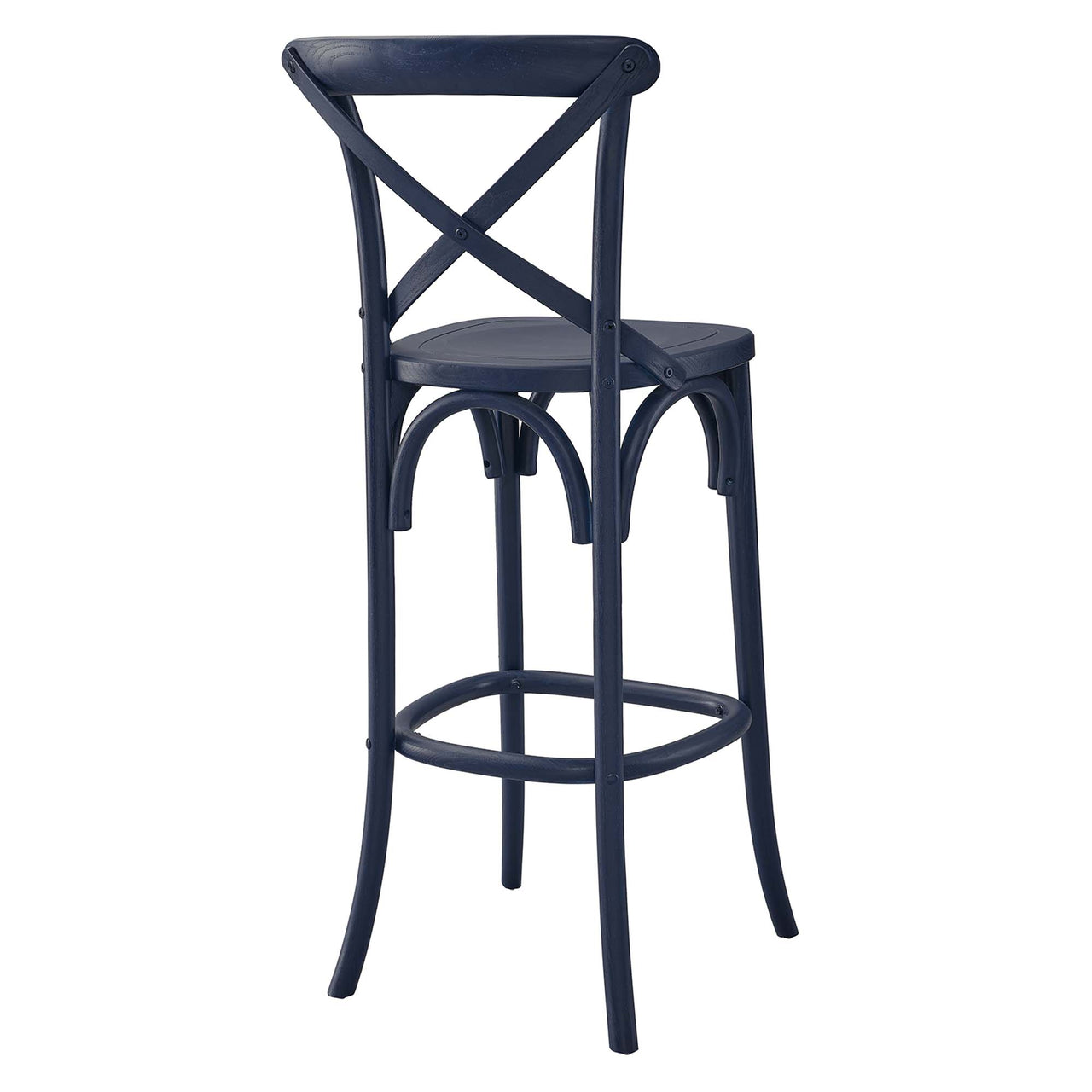 Countryside-Chic Bar Stool, Dark Blue