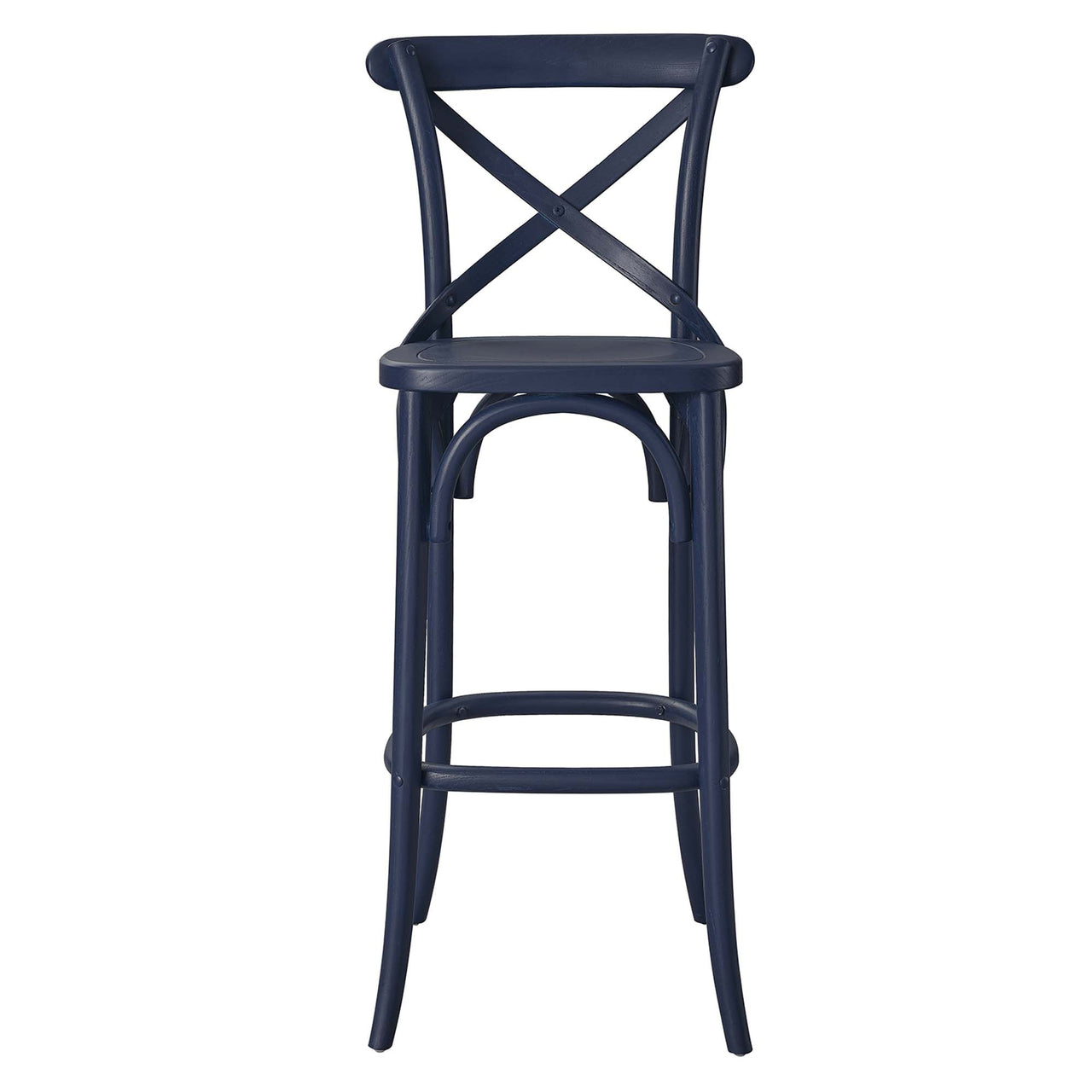 Countryside-Chic Bar Stool, Dark Blue