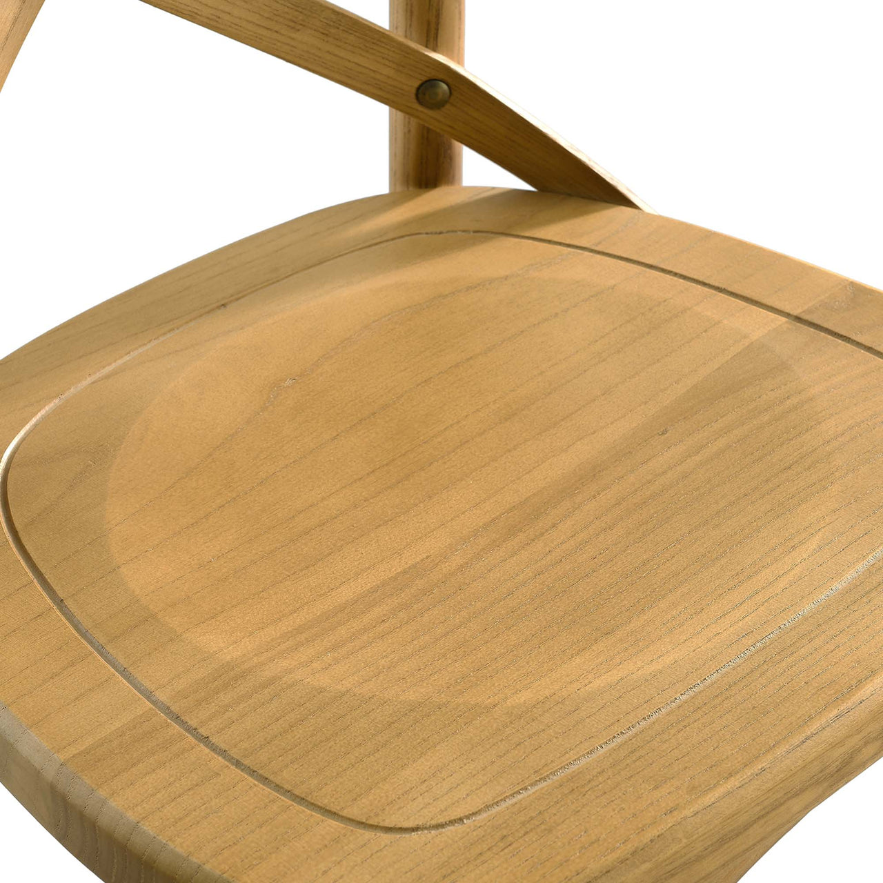 Countryside-Chic Bar Stool, Natural Wood