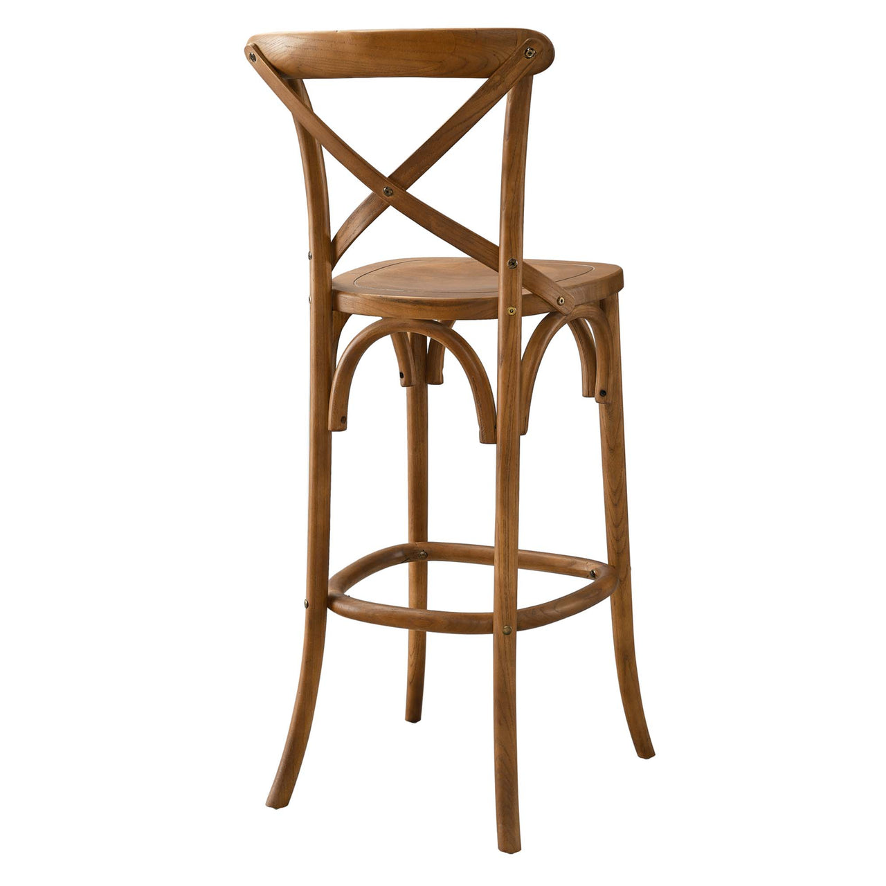 Countryside-Chic Bar Stool, Walnut